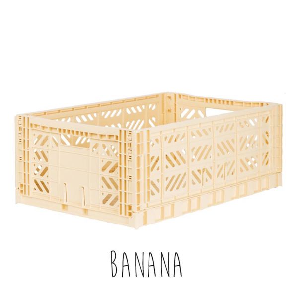 Storage . Folding Crate - Maxi / Various Colours - Banana